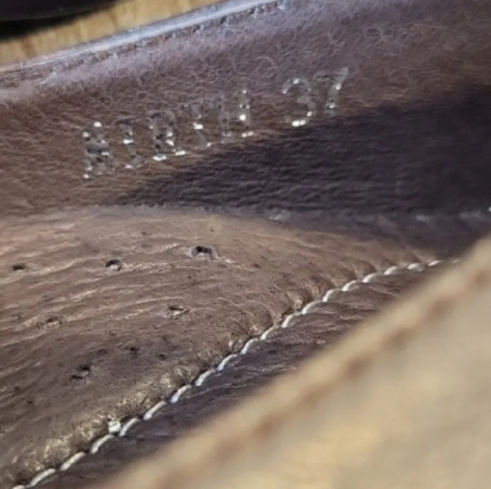 Spring Step Mirth Bohemian Leather Pumps in Two-Tone Brown, Size 37, Size 7 - Picture 8 of 16